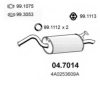 AUDI 4A0253609A End Silencer